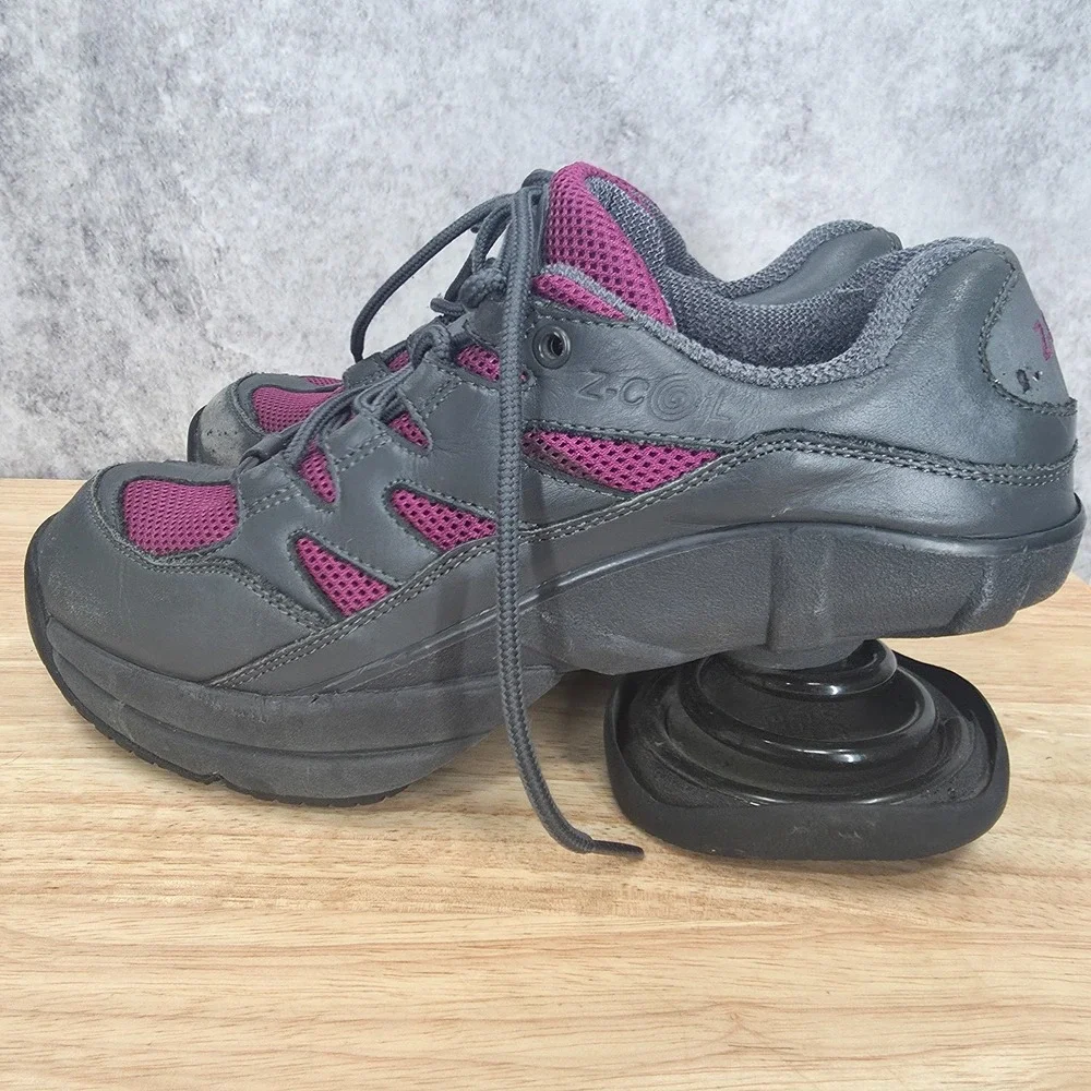 Z-Coil Freedom Sneakers Womens 8 Gray Pink Orthopedic Arch Support Shoes Athlete